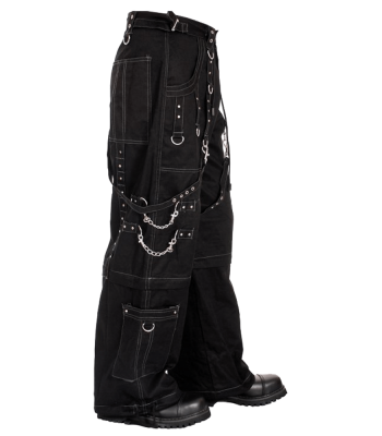 Men Cyber Goth Convertible Baggy Cargo Pants | Elite Gothic Pant